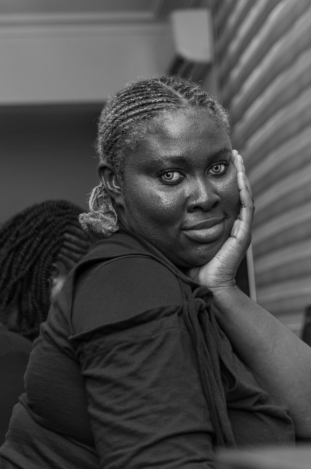 woman listening in meeting