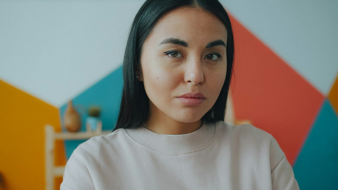 woman listening attentively